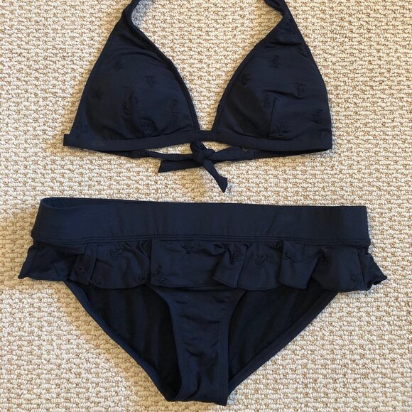 NWOT Women's Original Penguin 2pc Skimpy Halter Bikini Swim Set SzS/M - Picture 1 of 7